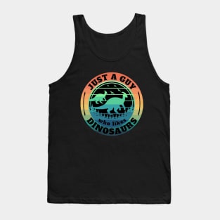 Just a guy who likes Dinosaurs 6 Tank Top